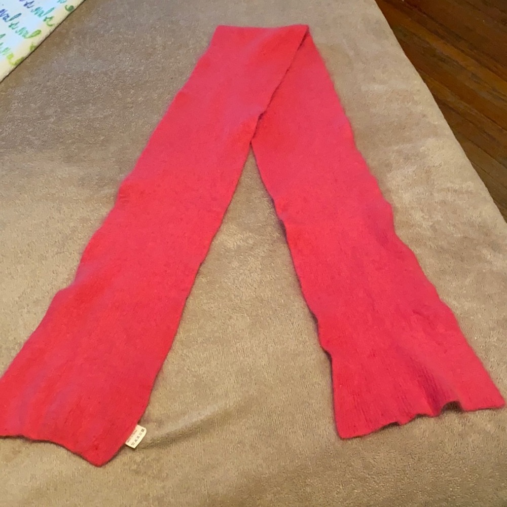 Pink Angora scarf